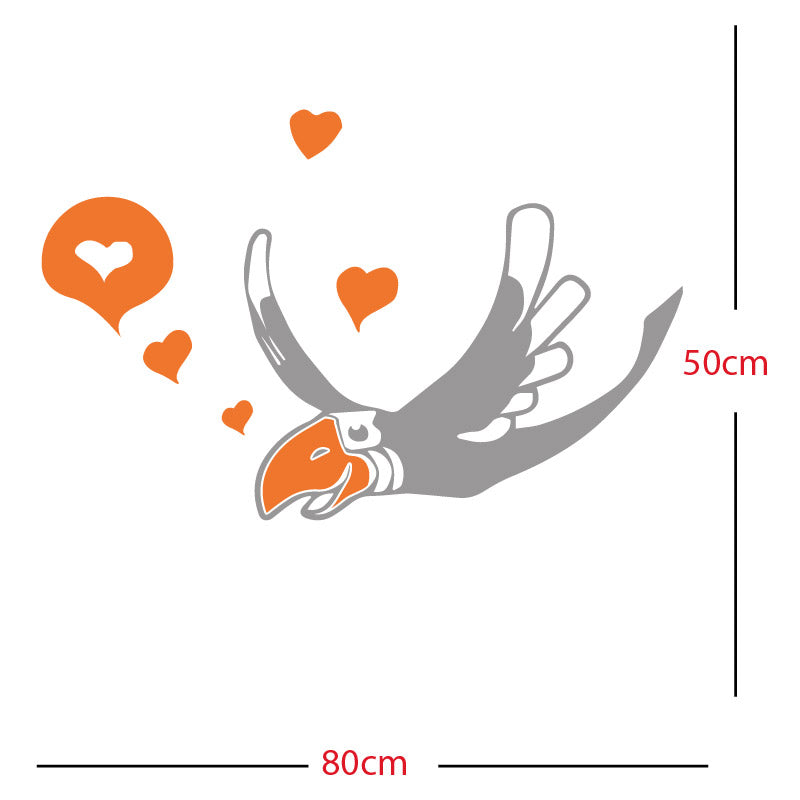 parrot pirate theme wall sticker