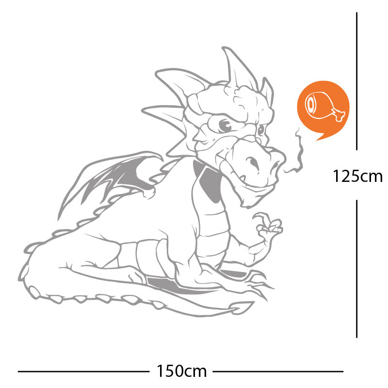 large dragon wall sticker