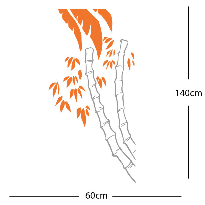 bamboo tree wall sticker