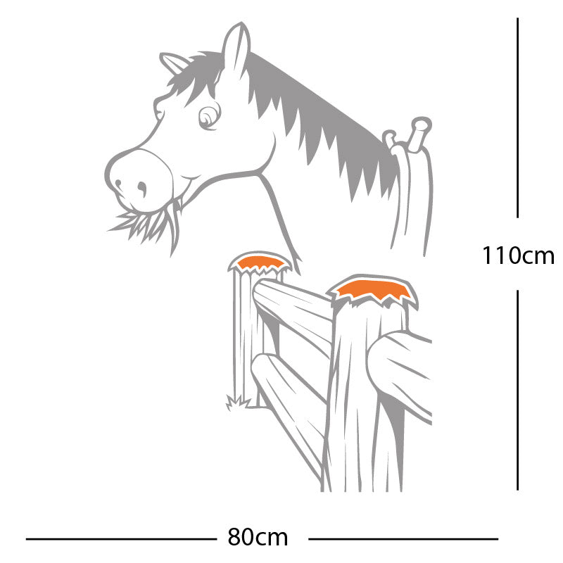 horse and gate wall sticker