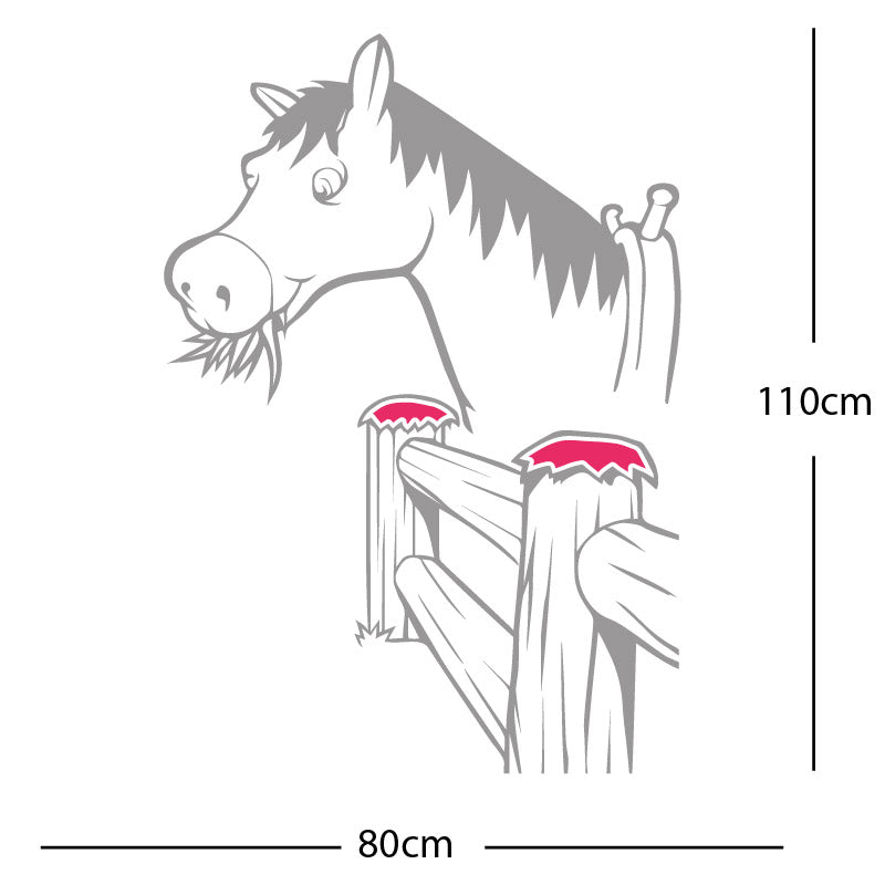 horse and gate wall sticker