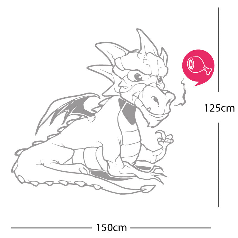 large dragon wall sticker
