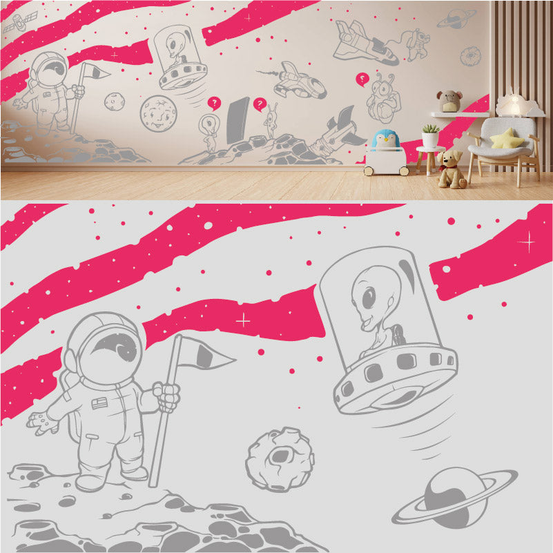 in space complete wall mural wall sticker