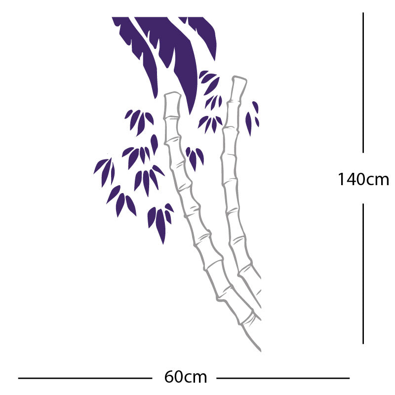 bamboo tree wall sticker