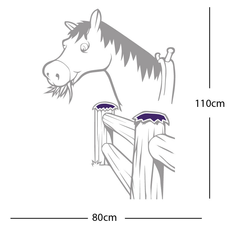 horse and gate wall sticker