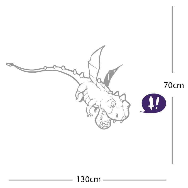 flying dragon decal wall sticker