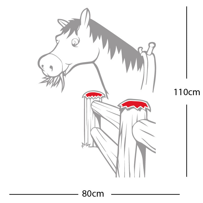 horse and gate wall sticker