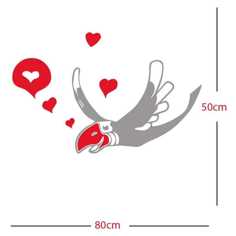 parrot pirate theme wall sticker