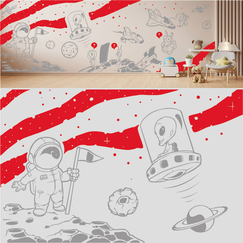 in space complete wall mural wall sticker