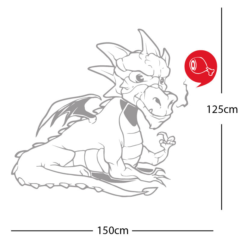 large dragon wall sticker