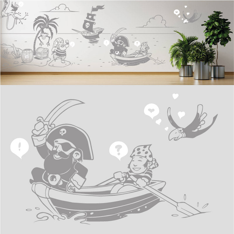a pirates life complete wall mural