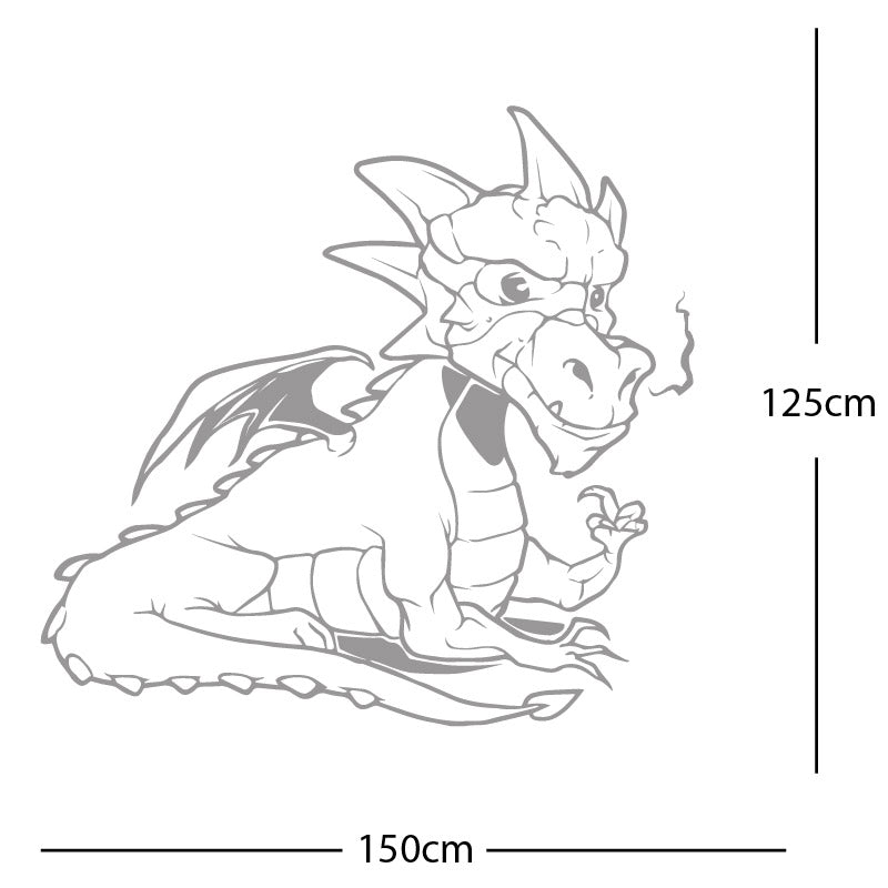 large dragon wall sticker