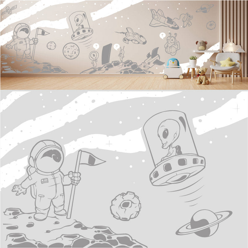in space complete wall mural wall sticker