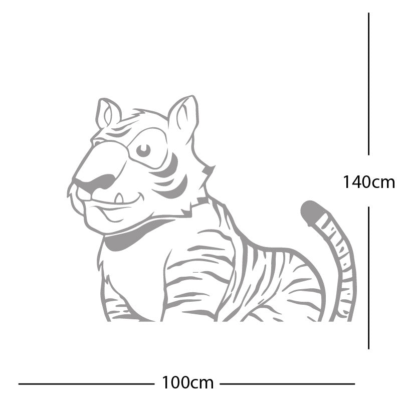 jungle tiger wall sticker