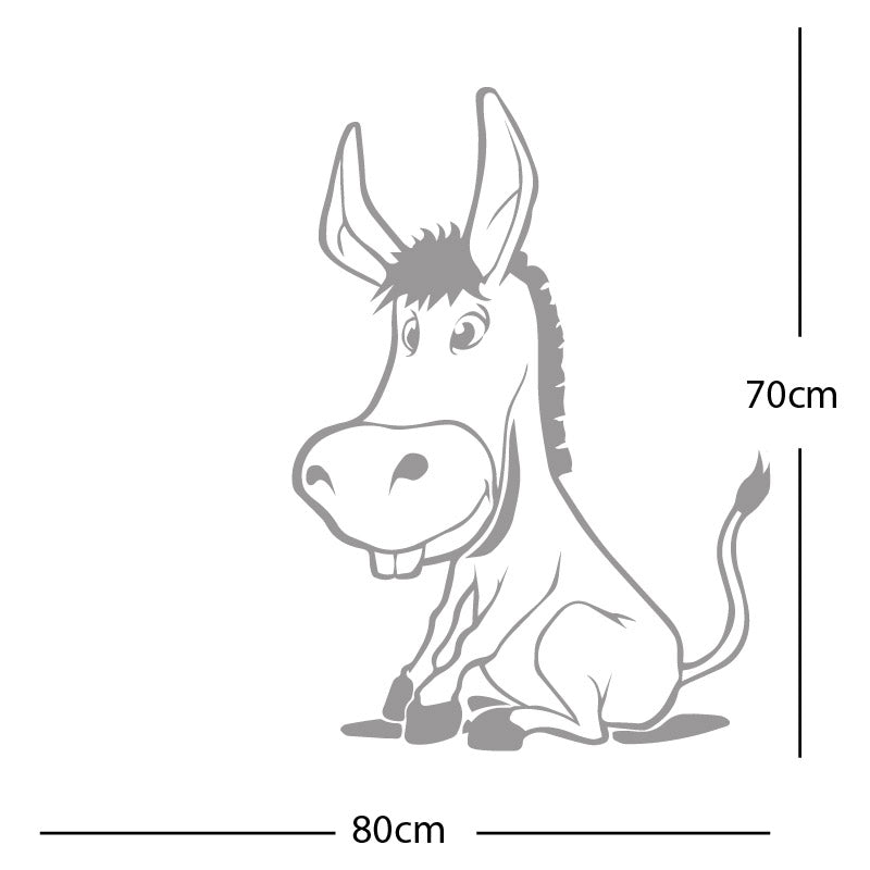 funny donkey wall sticker