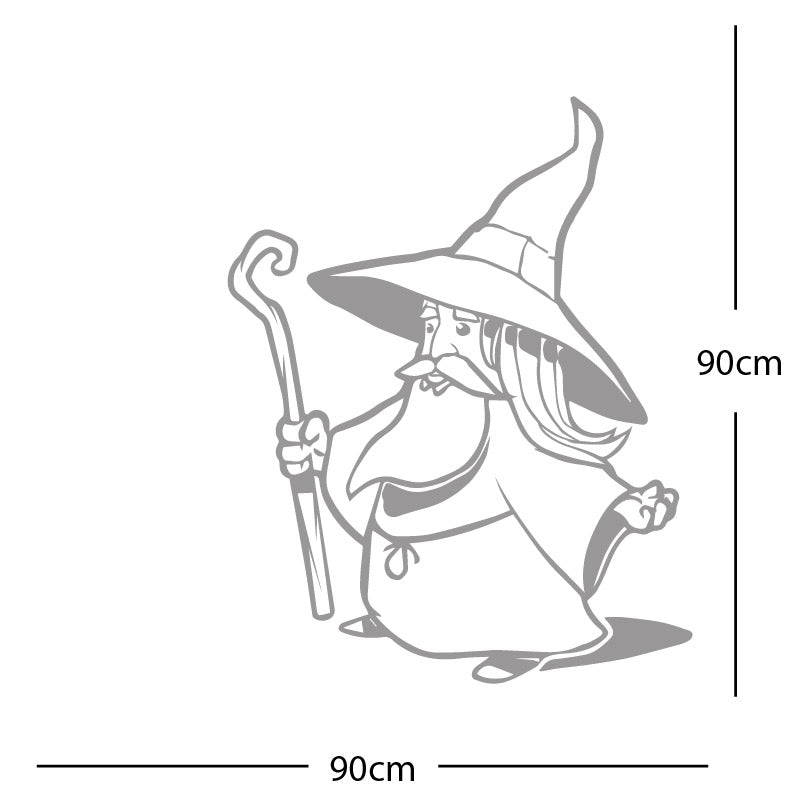 merlin wizard wall sticker