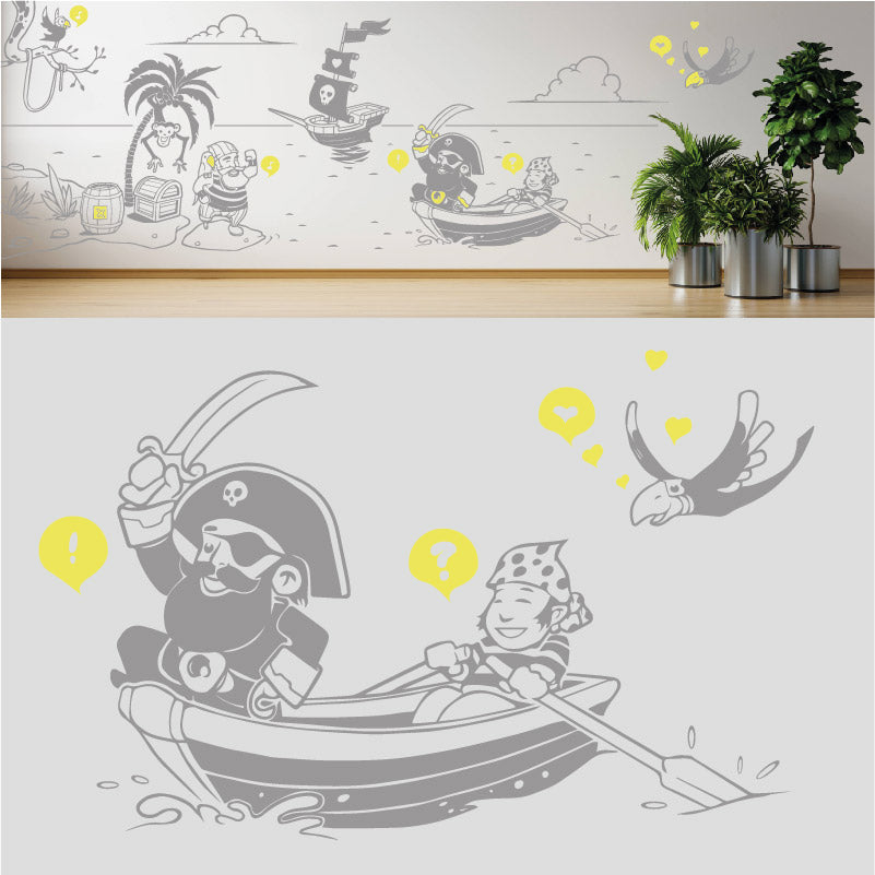 a pirates life complete wall mural