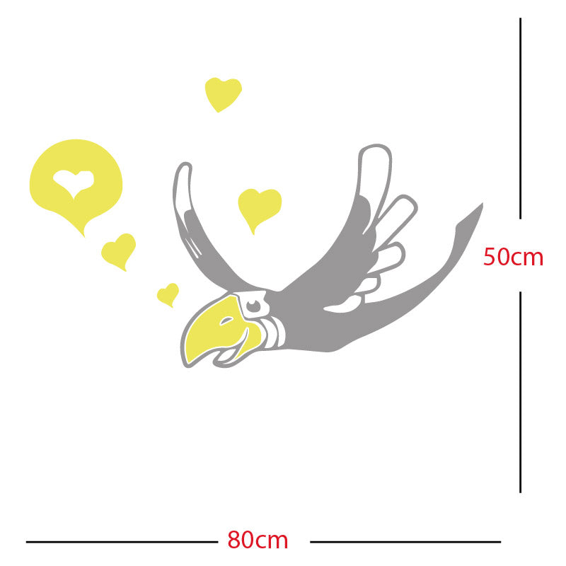 parrot pirate theme wall sticker