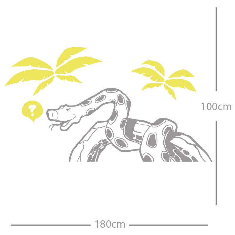 jungle snake wall sticker