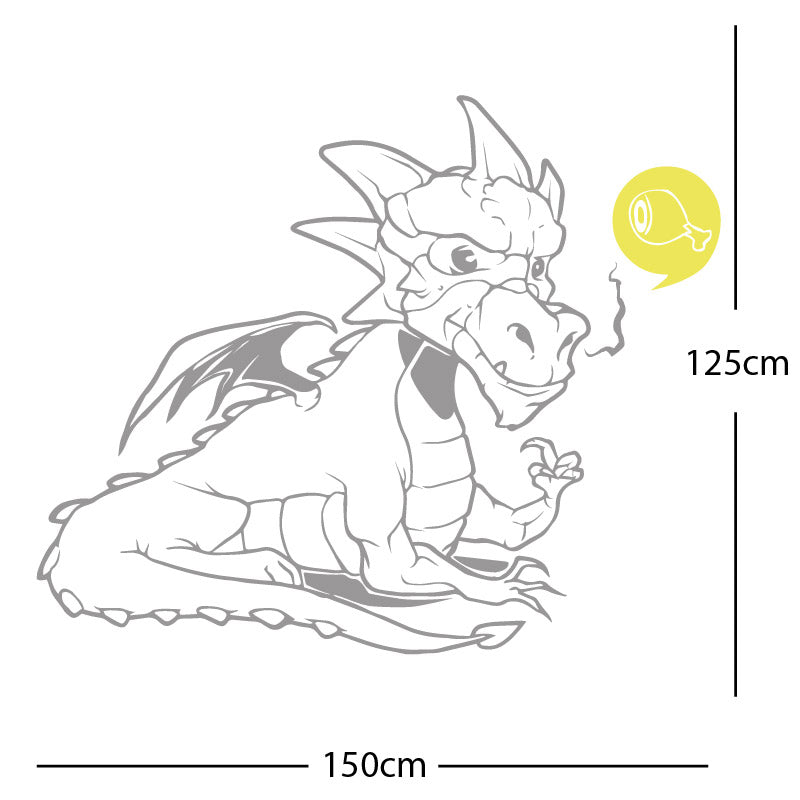 large dragon wall sticker