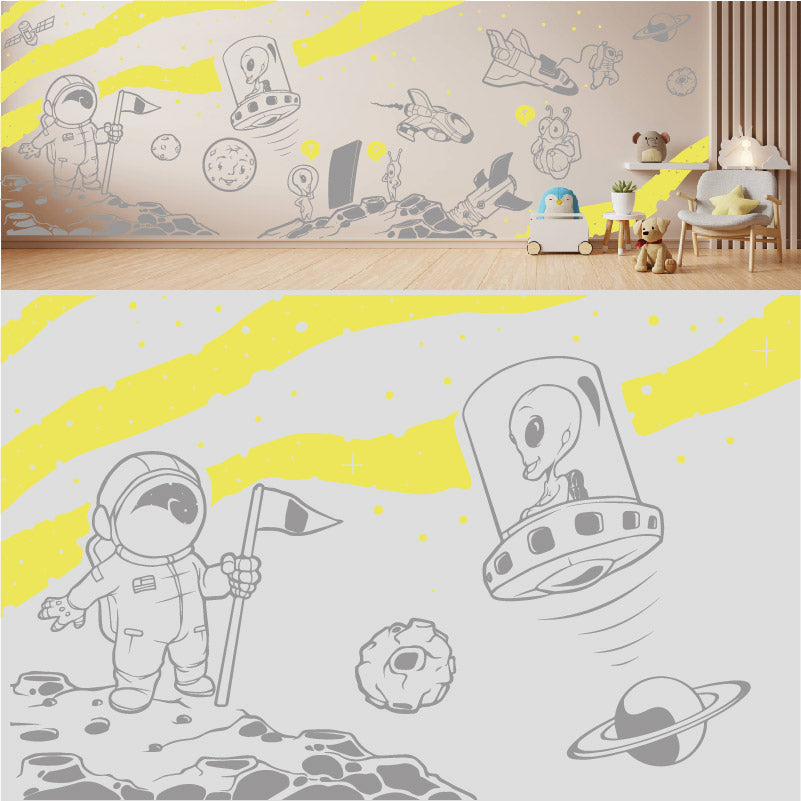 in space complete wall mural wall sticker