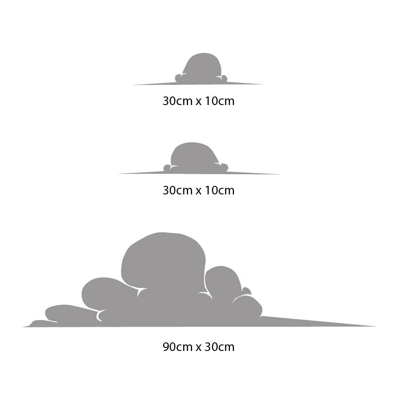 cloud element wall sticker