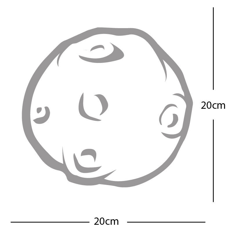 meteor asteroid wall sticker