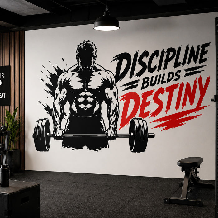Discipline Builds Destiny Gym Wall Sticker
