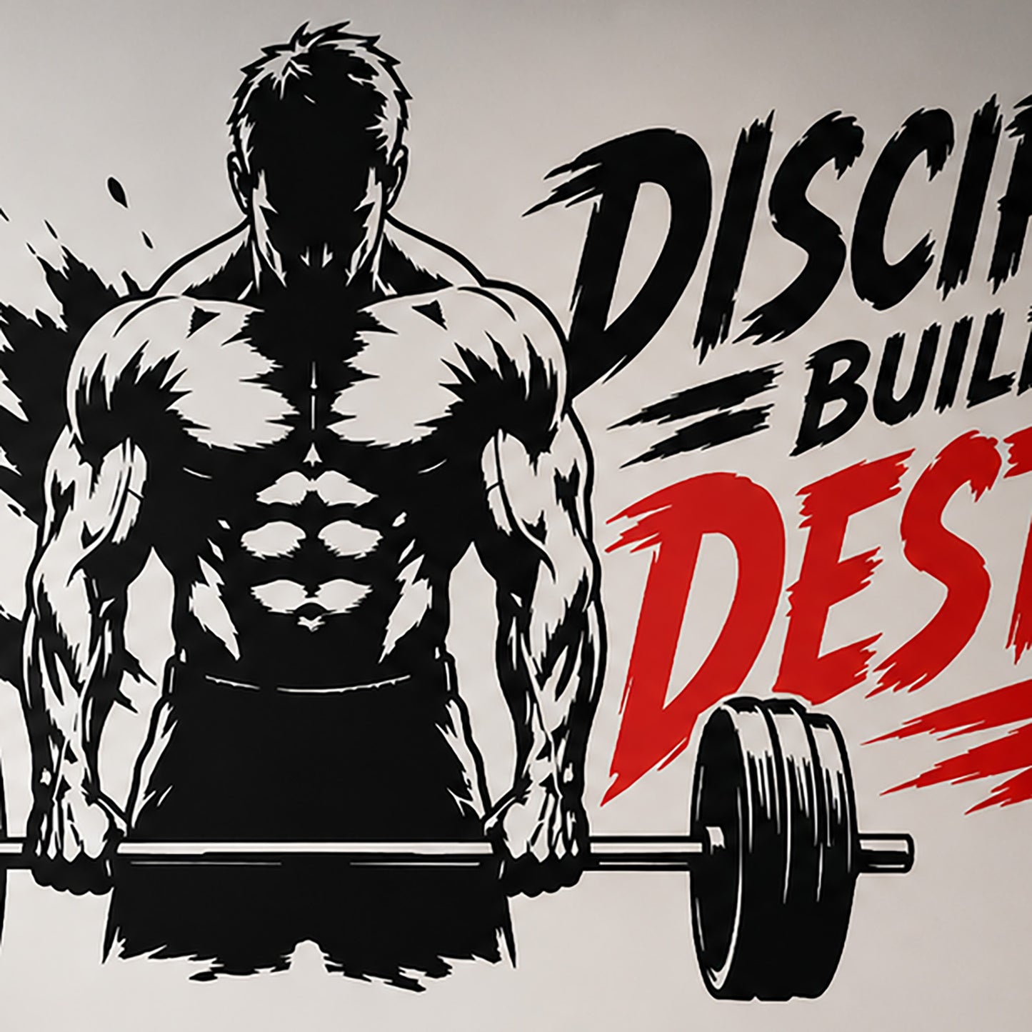 Discipline Builds Destiny Gym Wall Sticker