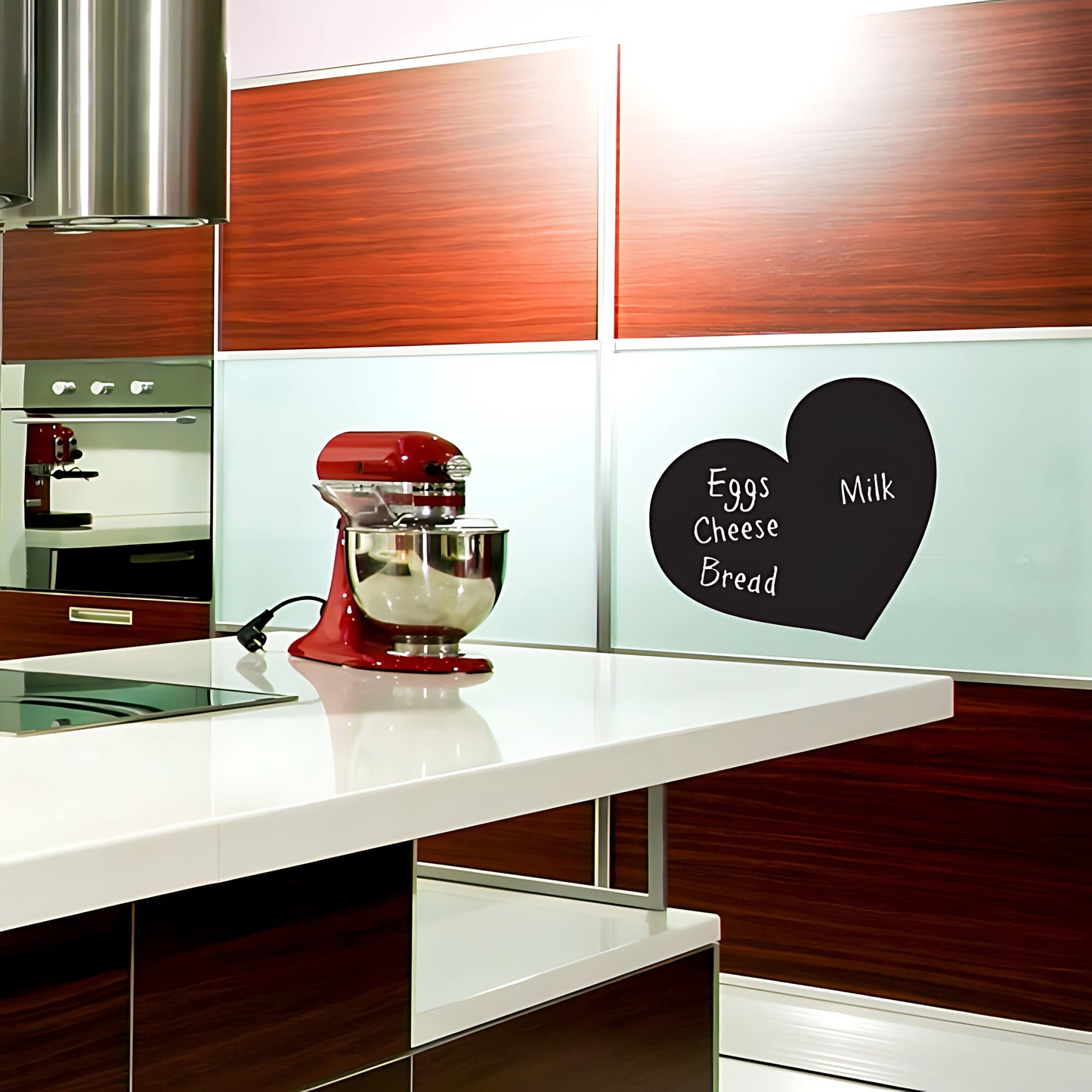 Love Heart Chalkboard Wall Sticker - Romantic Kitchen Touch