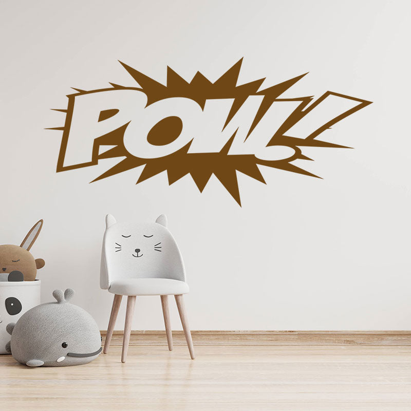 pow superhero comic action wall sticker