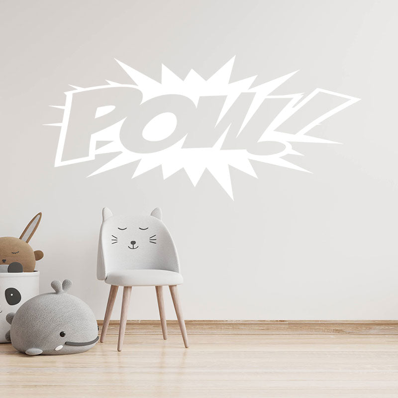 pow superhero comic action wall sticker