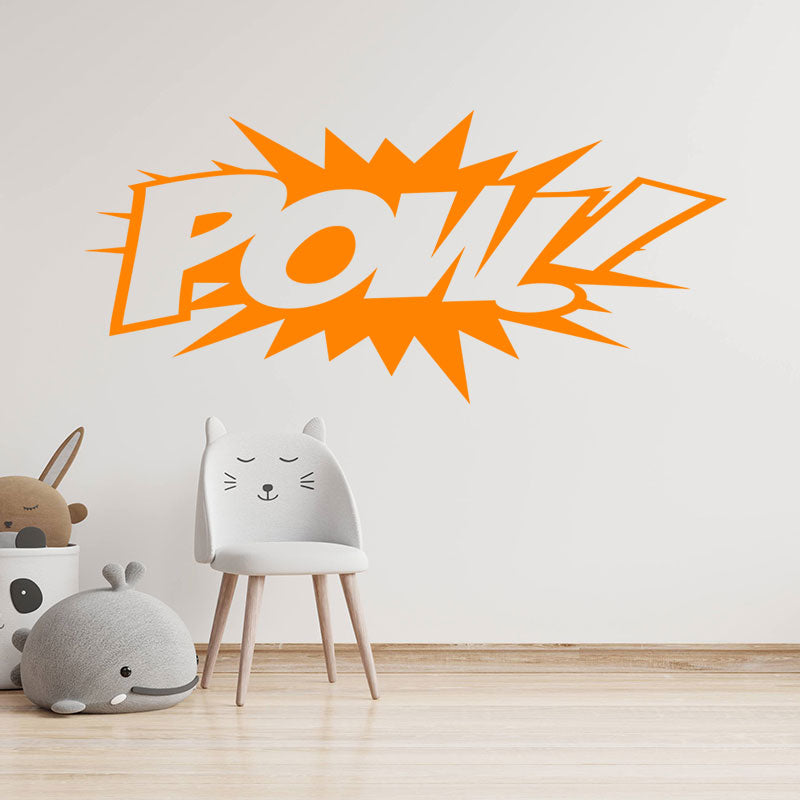 pow superhero comic action wall sticker