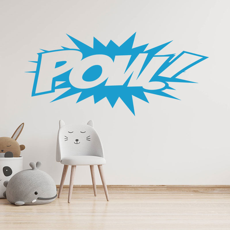 pow superhero comic action wall sticker