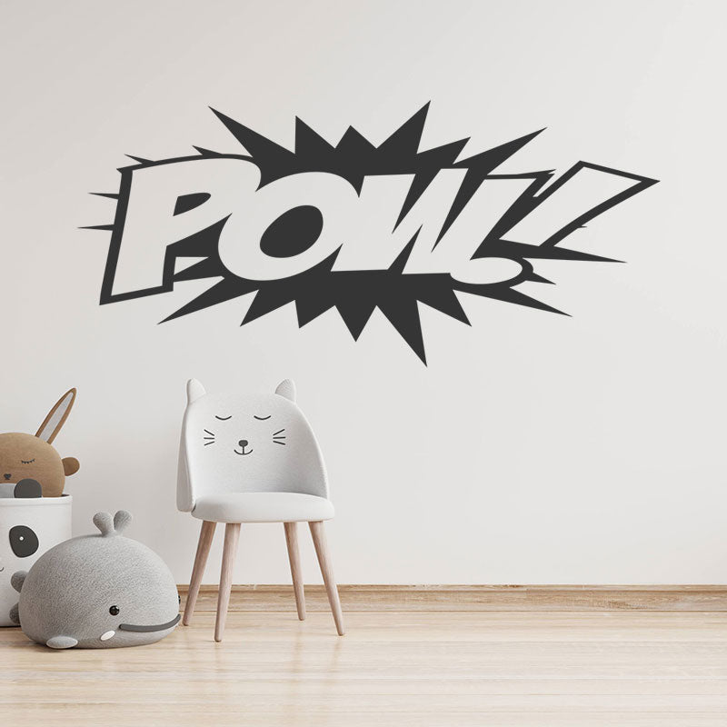 pow superhero comic action wall sticker