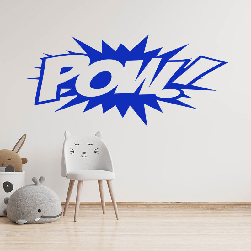 pow superhero comic action wall sticker