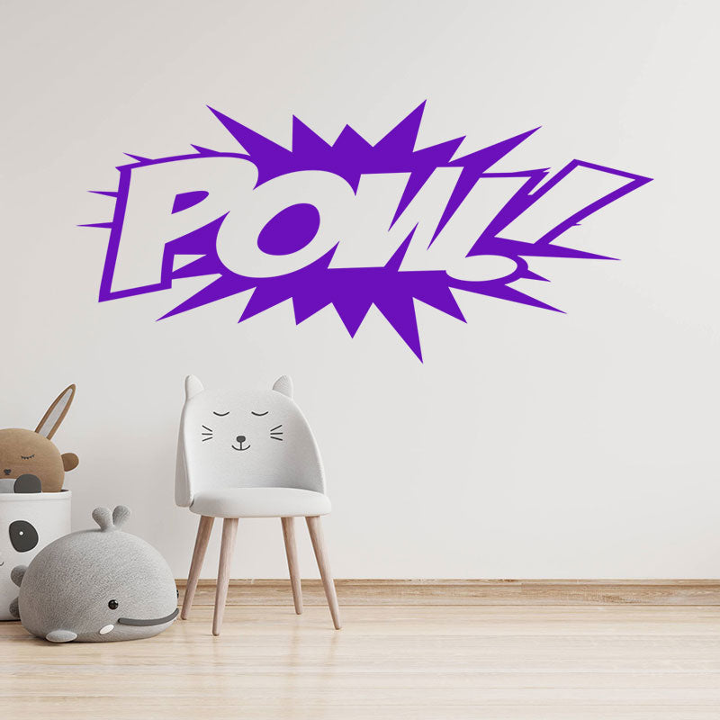 pow superhero comic action wall sticker