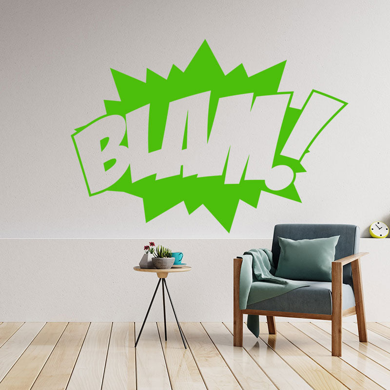 blam comic book pop wall sticker