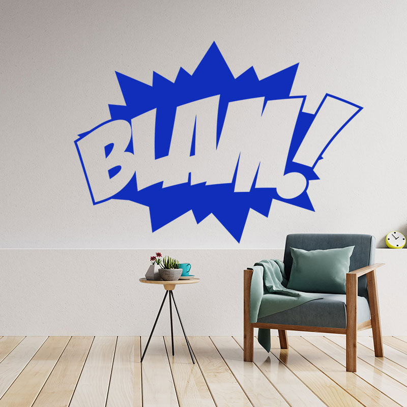 blam comic book pop wall sticker