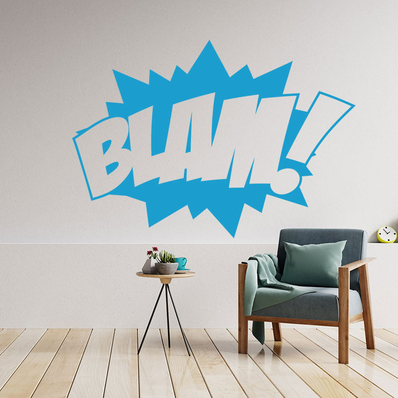 blam comic book pop wall sticker