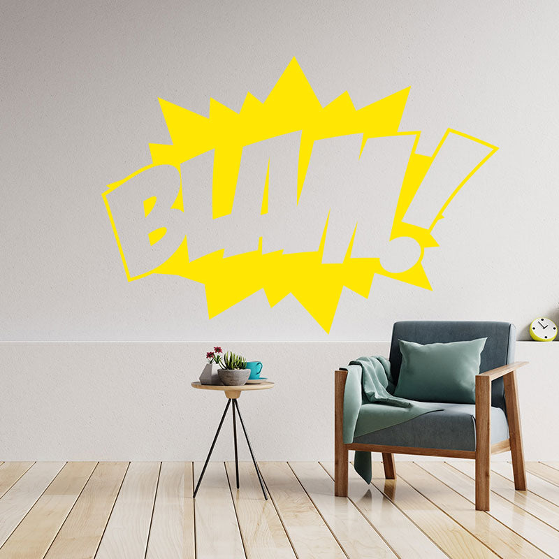 blam comic book pop wall sticker
