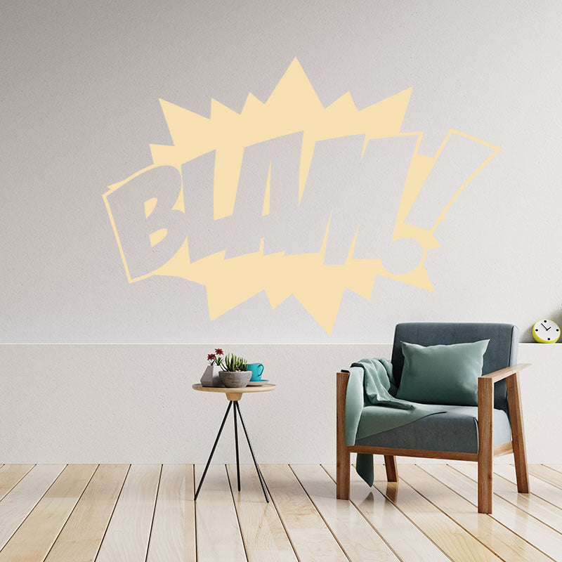 blam comic book pop wall sticker