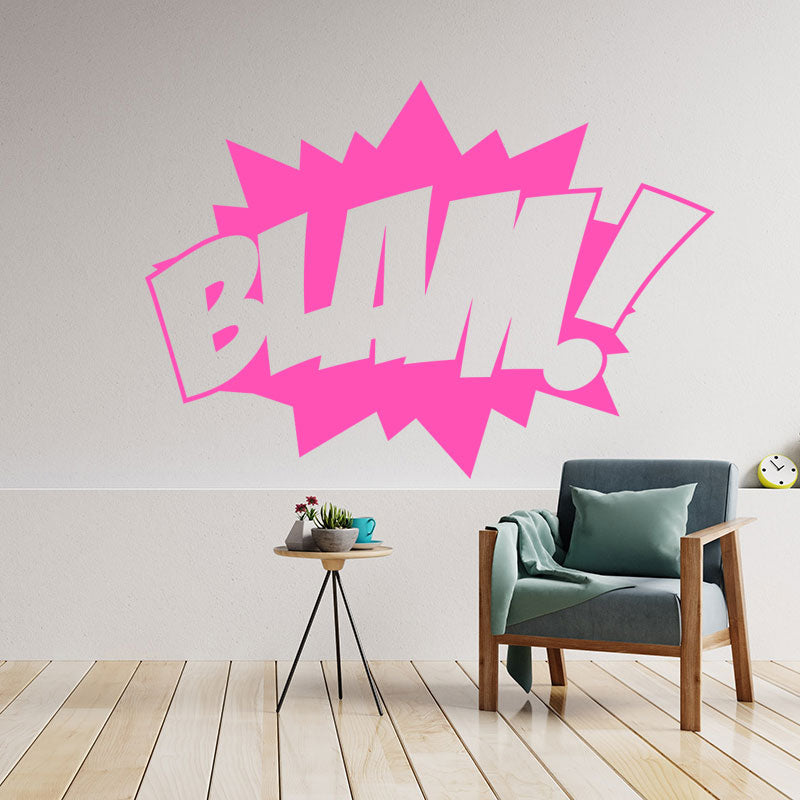 blam comic book pop wall sticker