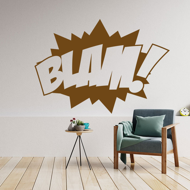 blam comic book pop wall sticker