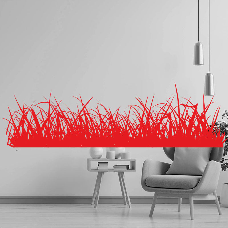 grass border cozy nursery wall sticker