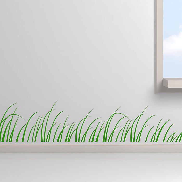 Meadow Grass Nursery Wall Border Sticker – 25cm High