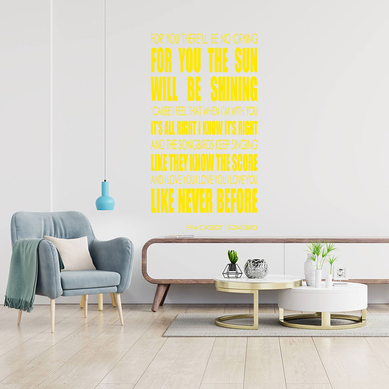 eva cassidy wall art sticker songbird lyrics mus