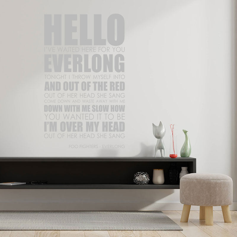 foo fighters wall art sticker everlong music quo