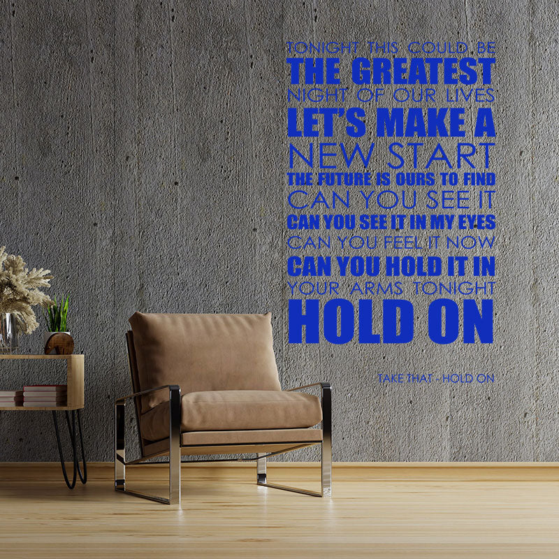 take that wall art sticker hold wall sticker