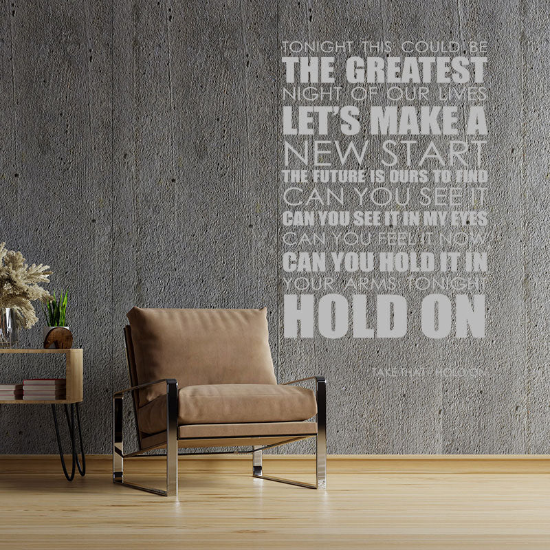 take that wall art sticker hold wall sticker